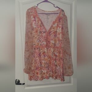 Torrid Super Soft Knit Top With Sheer Sleves